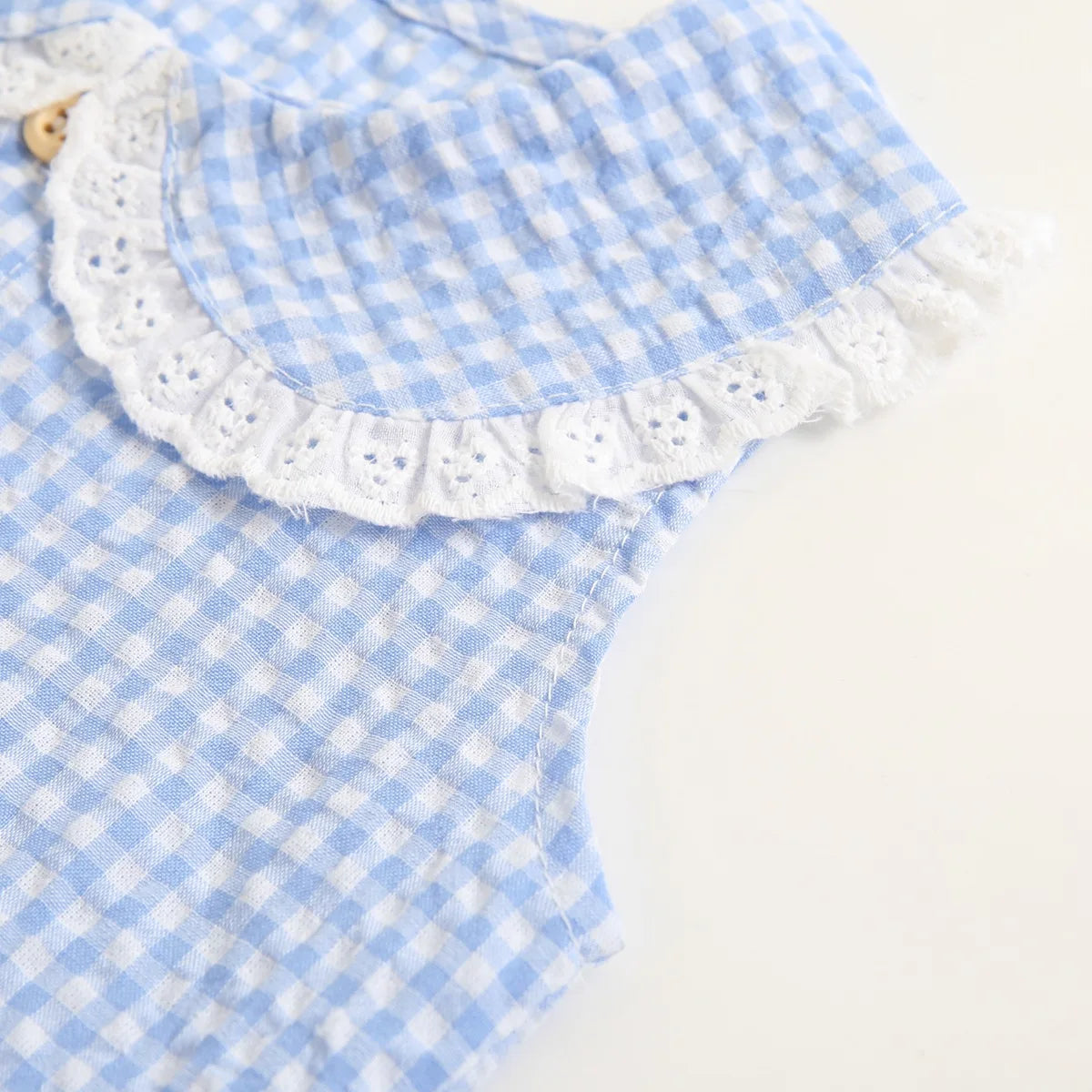 Baby Collar Check Romper