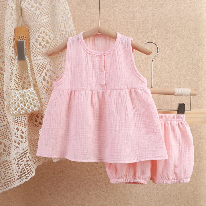 Baby Girl Muslin Summer Set