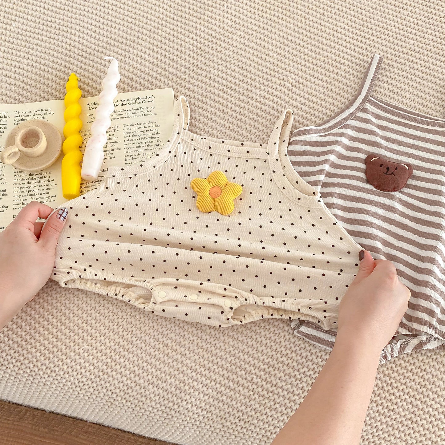 Baby Girl Sleeveless Bodysuit