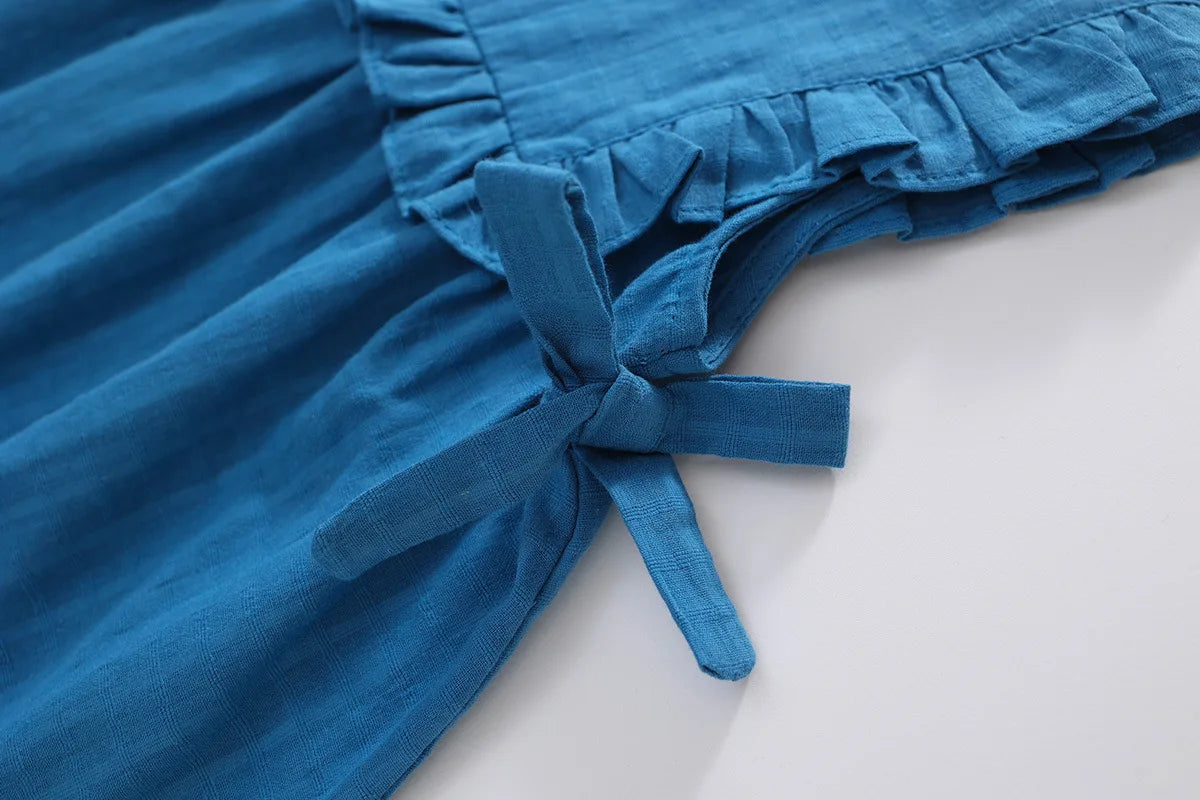 Blue Summer Cotton Dress