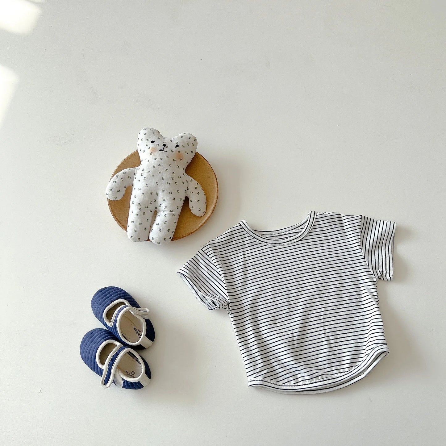 T Shirt and Denim Jumpsuit Set
