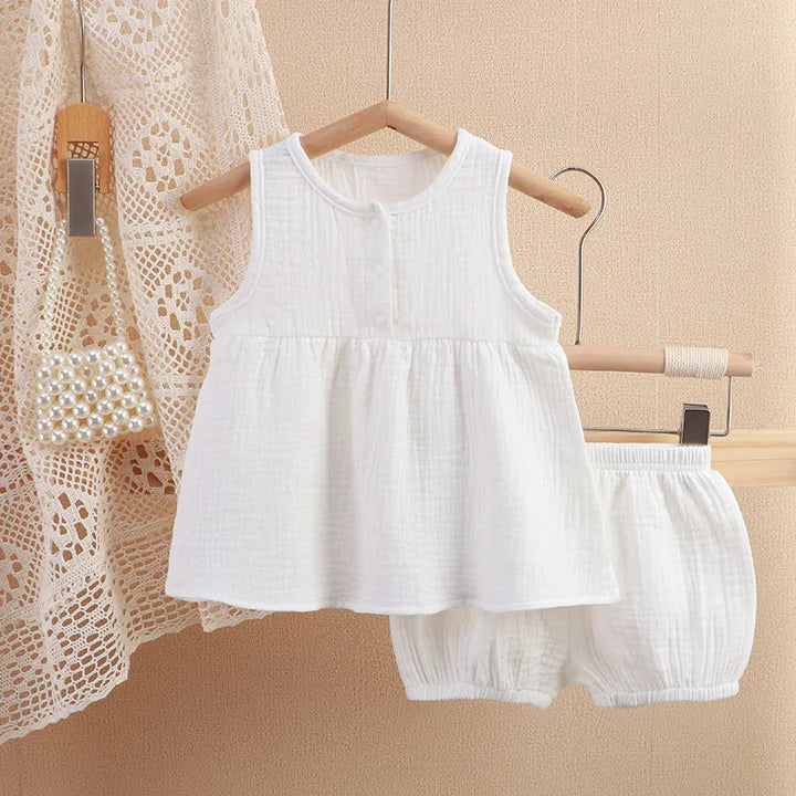 Baby Girl Muslin Summer Set