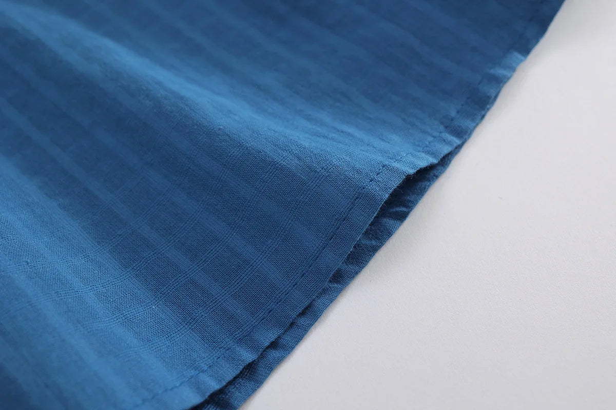 Blue Summer Cotton Dress