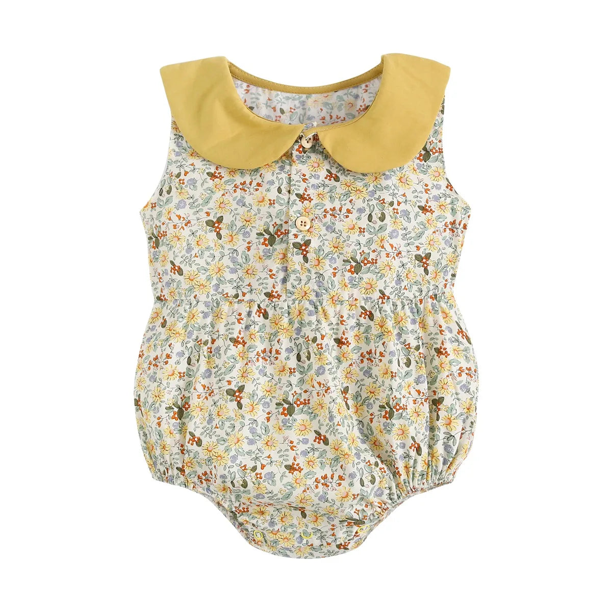 Baby Collar Check Romper