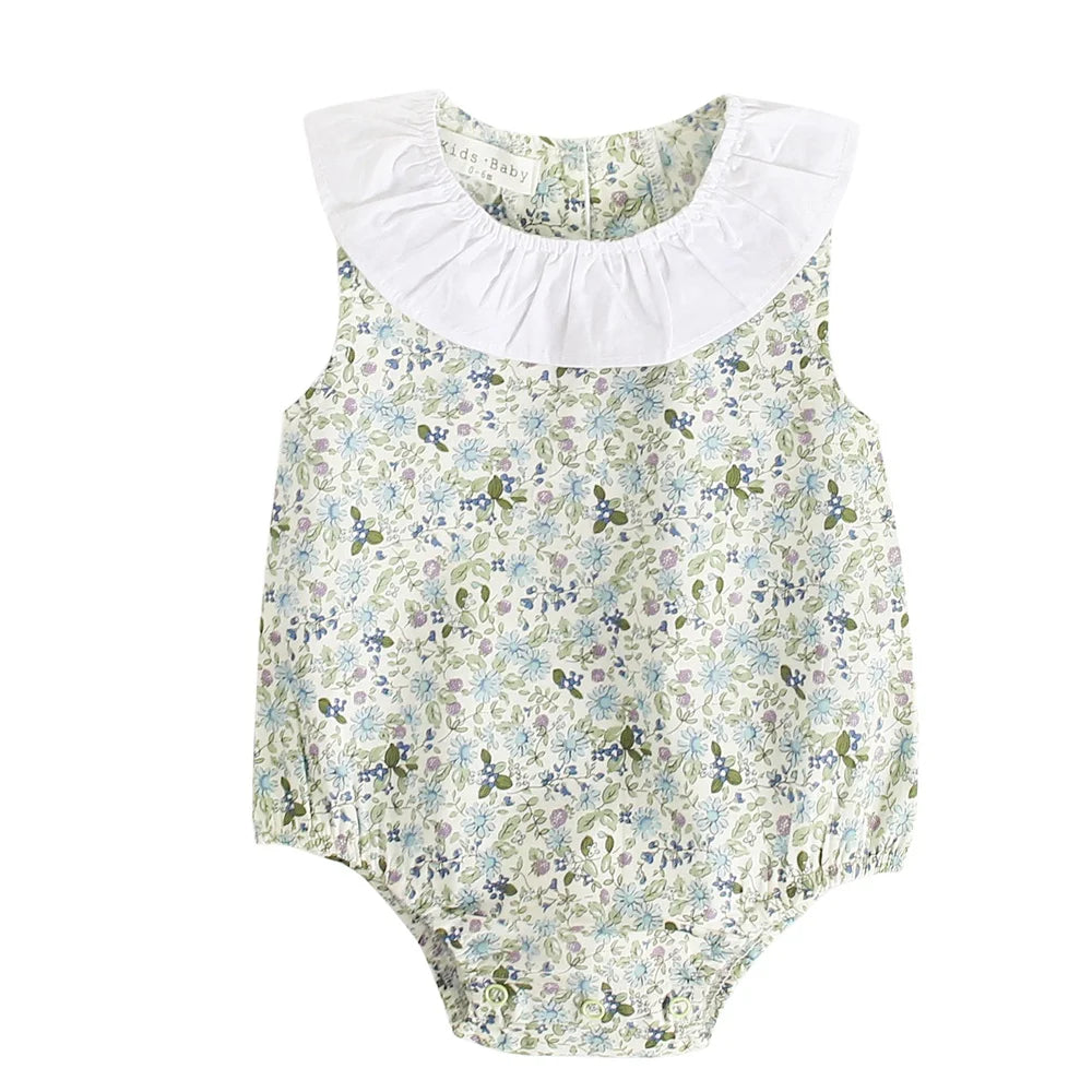 Baby Collar Check Romper