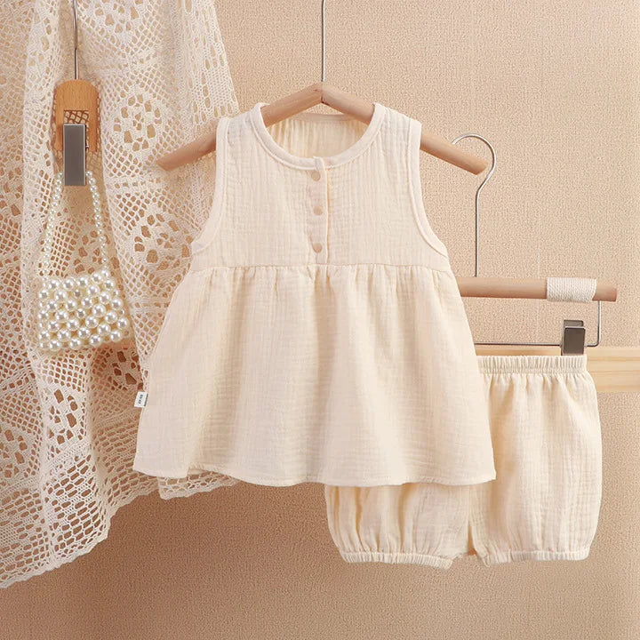 Baby Girl Muslin Summer Set
