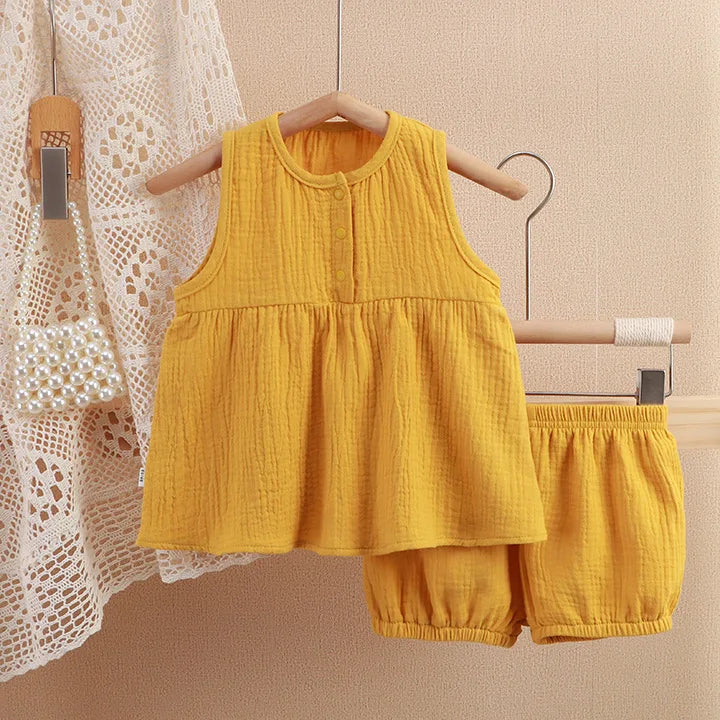 Baby Girl Muslin Summer Set