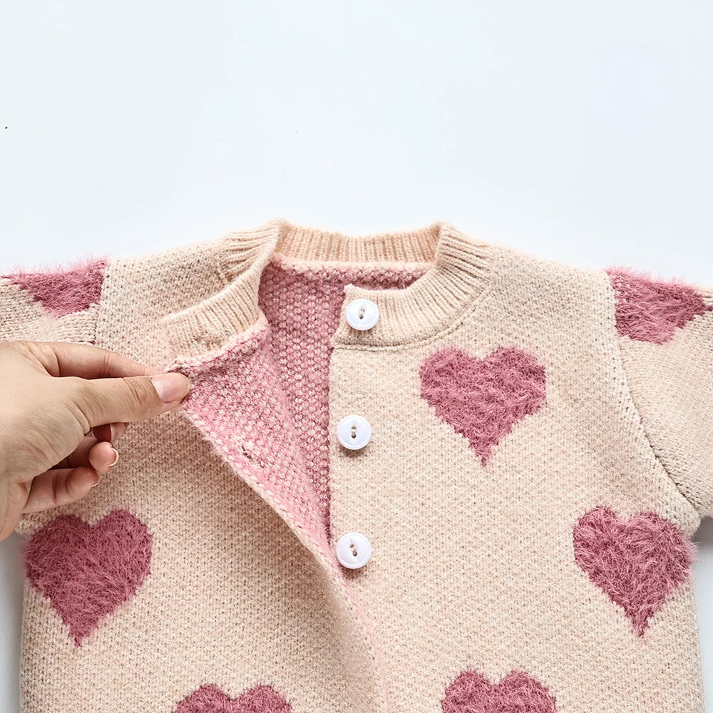 Heart Knitted Set