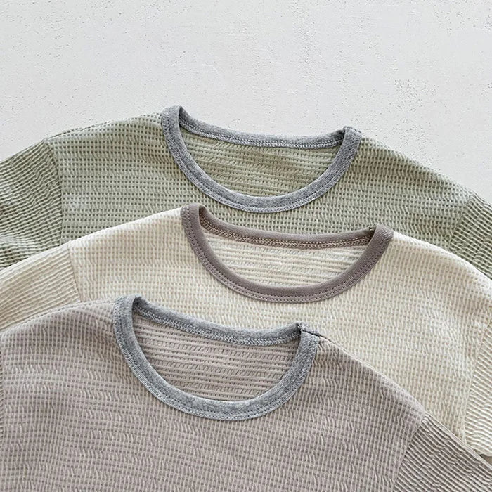 Waffled Cotton Short Set