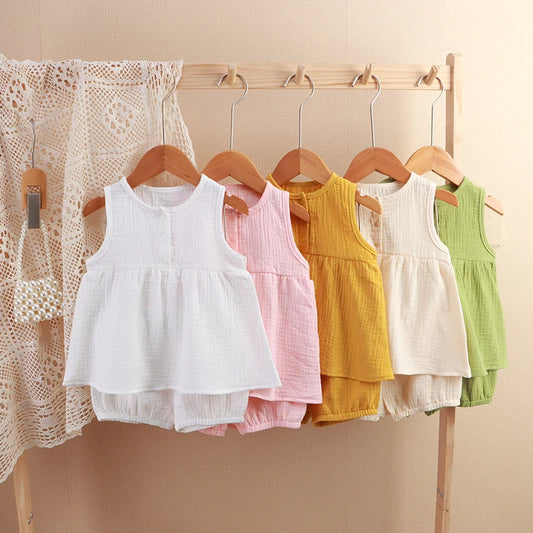Baby Girl Muslin Summer Set
