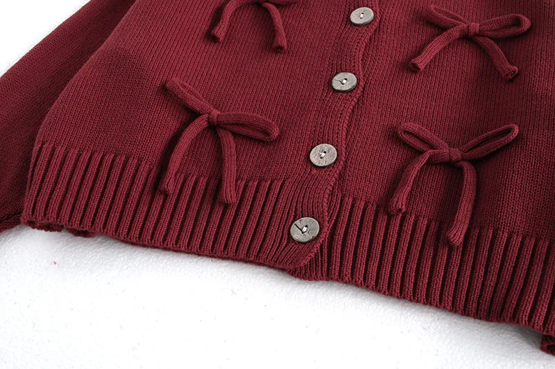 Red Bows Cardigan