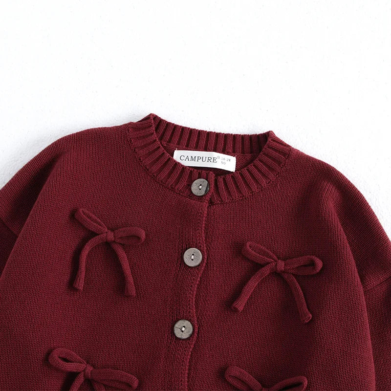 Red Bows Cardigan