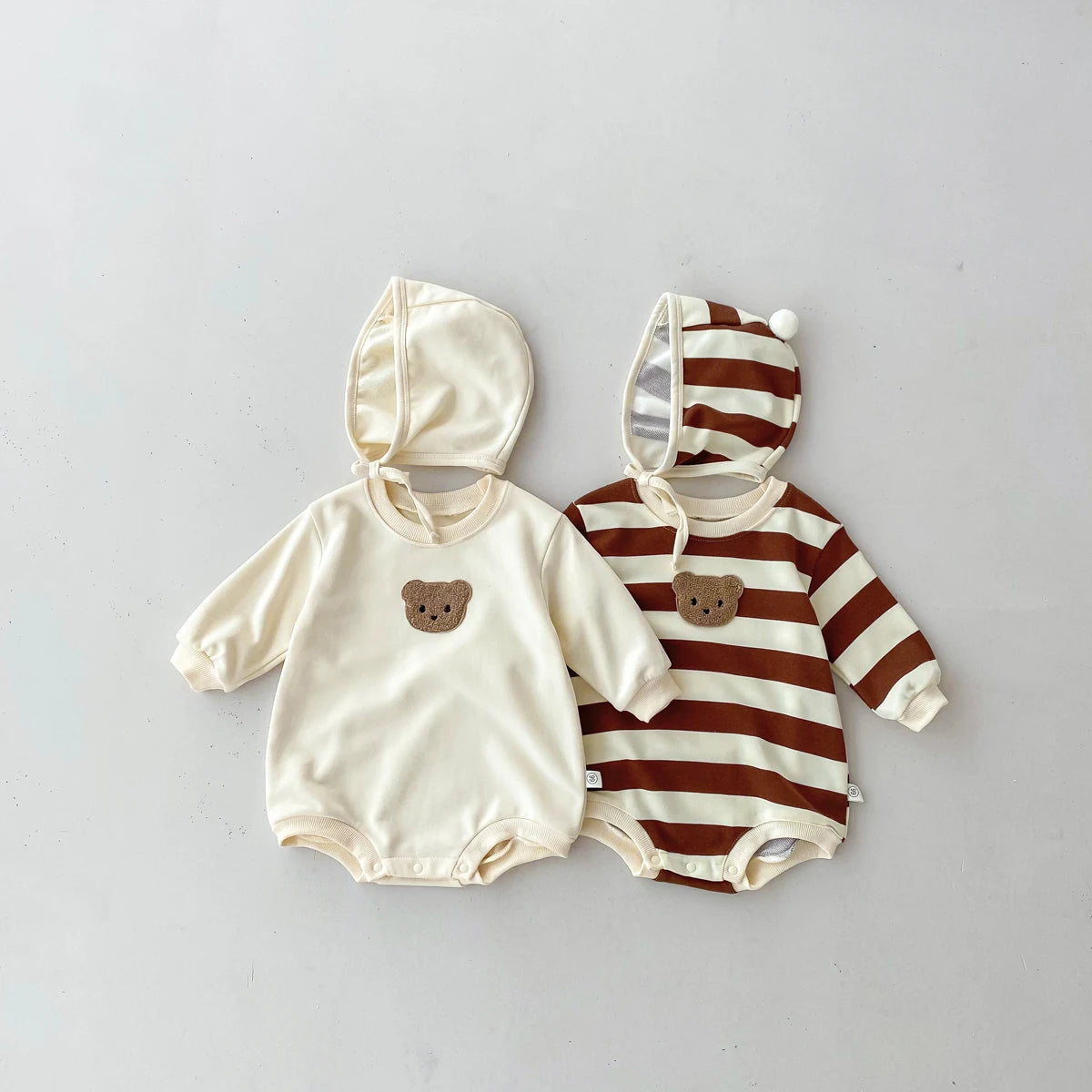 Long sleeve bodysuit with hat